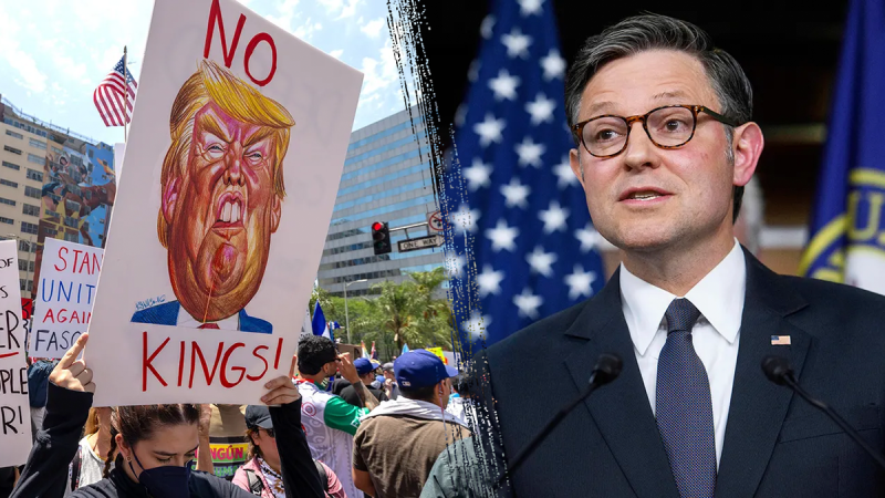Republican lawmakers have spent the week sharpening their attacks on Saturday’s nationwide day of protests against President Donald Trump, which many GOP leaders dismissed as ‘Hate America’ rallies.
Cities across the country are expected to see hundreds of thousands of people come out for the ‘No Kings’ movement, and several congressional Democrats have even said they will attend.
Republicans have seized on the protests as a product of far-left activism, while at the same time arguing Democrats have held firm against the GOP’s plan to end the government shutdown in a bid to please that far-left base.
House Speaker Mike Johnson, R-La., told Fox Business Network he hoped that Democratic leaders who attended would be more willing to accept the GOP’s plan after the demonstrations were over — but he did not sound overly optimistic.
‘It’ll be a collection of wild leftist policy priorities, and that’ll be on display for the whole country. After that’s over, I hope there’s a few Democrats over here who will come to their senses and return to governing the country,’ Johnson said.
‘Right now, I don’t think— it’s my assumption and all of ours that they would not make that concession before that rally’s over because they don’t want to face the angry mob. I mean it’s sad, but that’s where we are.’
House Minority Leader Hakeem Jeffries, D-N.Y., dodged a question on whether he would attend one of the rallies on Friday, telling reporters, ‘I haven’t finalized my schedule for the weekend given, you know, the sensitivities around the government shutdown. I’m still very hopeful that Republicans will decide to show up for work so we can get the government back open.’
‘But I support the right of every single American to participate in the rallies that are going to take place this week and showing up to express dissent against an out-of-control administration,’ he said.
However, Senate Minority Leader Chuck Schumer, D-N.Y., said he would attend one of the protests, as did House Democratic Caucus Chairman Pete Aguilar, D-Calif.
Rep. Zach Nunn, R-Iowa, predicted more top Democratic figures would go but, like Johnson, signaled hope that they would acquiesce to Republicans’ demands when it was over.
‘My guess is if they don’t want a primary from the left, they’ll probably find a way to sneak it into their schedule. The real question that’s going to be is, do they have the fortitude after Saturday to come back and open up the government?’ Nunn told Fox News Digital earlier this week.
‘They should be doing it today. But if they feel like they’ve got to appease their base, then they better come to Jesus on Sunday and figure out a way to help them get back to the business of taking care of the American people.’
House GOP leaders also criticized the rallies at nearly every one of their daily shutdown press conferences this week.
Majority Leader Steve Scalise, R-La., said Friday that Schumer was ‘more concerned’ with ‘impressing the ‘Hate America’ rally crowd that’s coming up here tomorrow than he is about not solving all of our problems tomorrow.’
And House Majority Whip Tom Emmer, R-Minn., told Fox News’ Maria Bartiromo on Tuesday of the rallies’ place in the shutdown fight, ‘The rumor is that they can’t end the shutdown beforehand, because a small but very violent and vocal group is the only one that’s happy about this.’
‘If they shut it down beforehand, then they’ve got to deal with that group beforehand. If they make it through that, then at least they’ve made it through their Hate America rally, and then they can get this thing done,’ Emmer said.
The House passed a bill to keep the federal government funded at current levels through Nov. 21, called a continuing resolution (CR), mostly along party lines last month.
It’s since failed 10 times in the Senate, with a majority of Democrats rejecting any spending deal that does not also include an extension of COVID-19 pandemic-era Obamacare subsidies that will expire at the end of this year without congressional action.
This post appeared first on FOX NEWS